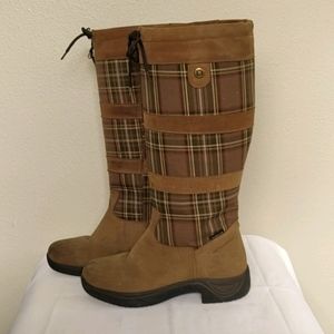 Dublin Leather/Canvas Equestrian River Boots Sz 9